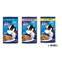 フィリックス 猫 やわらかグリル 成猫用 お魚お肉バラエティパック（12袋入）1個 キャットフード ウェット パウチ