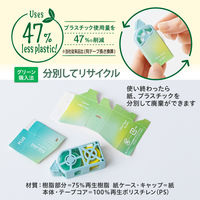 プラス テープのり ノリノ 紙ケース入り しっかり貼れる グリーン 54492 1セット(5個)