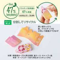 プラス テープのり ノリノ 紙ケース入り しっかり貼れる ピンク 54490 1セット（5個）