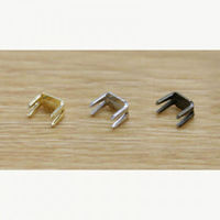 日本紐釦貿易(Nippon Chuko) 日本紐釦 ファスナー用止め金具 下止めパーツ 50個入 金属/3号対応 ニッケル F2-222（直送品）