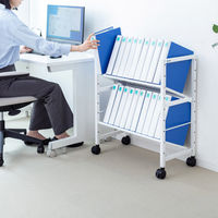 サンワサプライ 高耐荷重ワゴン 2段 ホワイト WG-207 1個（直送品）