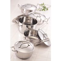 宮崎製作所 ジオ・プロダクト ステンレス鍋5点セット GEO-501G 1箱（直送品）