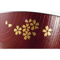 ミタニ 京小花 ペアレンジ汁椀(箸付) 溜 M14863 1箱（直送品）