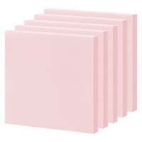 【強粘着】アスクル はたらく 強粘着ふせん 75×75mm パステルピンク （正方形） 10冊（5冊×2箱）  オリジナル
