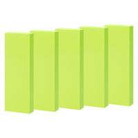 【強粘着】アスクル はたらく 強粘着ふせん 75×25mm ビビッドグリーン （短冊） 10冊（5冊×2箱）  オリジナル