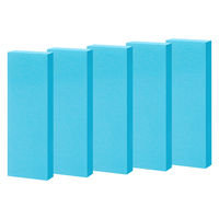 【強粘着】アスクル はたらく 強粘着ふせん 75×25mm ビビッドブルー （短冊） 10冊（5冊×2箱）  オリジナル