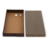 バリバリパッドワイド ダークブラウン 爪とぎ 猫壱