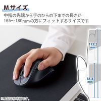 Bluetoothマウス 静音 無線 ワイヤレス 握りの極み 5ボタン Mサイズ 黒 M-XGM30BBSKBK エレコム 1個（直送品）