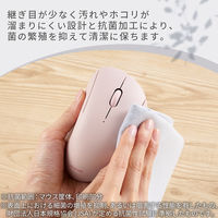 無線（ワイヤレス）マウス シェルパ 静音 抗菌仕様 3ボタン ピンク M-SH10DBSKPN エレコム 1個