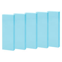 【強粘着】アスクル はたらく 強粘着ふせん 75×25mm パワーパステルブルー （短冊） 5冊  オリジナル