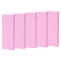 【強粘着】アスクル はたらく 強粘着ふせん 75×25mm パワーパステルピンク （短冊） 5冊  オリジナル