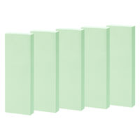 【強粘着】アスクル はたらく 強粘着ふせん 75×25mm パワーパステルグリーン （短冊） 10冊（5冊×2箱）  オリジナル