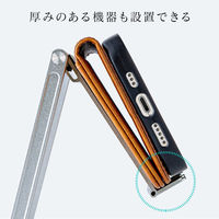 サンワサプライ タブレット・スマートフォン用薄型アルミスタンド(角度・高さ調整タイプ) PDA-STN68S 1個（直送品）