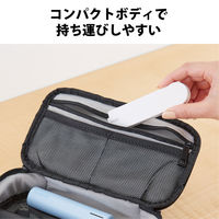 エレコム クリーニングブラシ/ピタット収納/折りたたみタイプ/マグネット付/クールホワイト KBR-019WH 1個