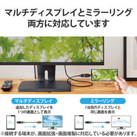 変換アダプタ ( USB Type C to HDMI ) 4K 30Hz ブラック MPA-CHDMIADBK エレコム 1個（直送品）