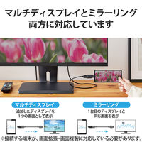 変換アダプタ ( USB Type C to HDMI ) 4K 60Hz ブラック MPA-CHDMIQDBK エレコム 1個（直送品）