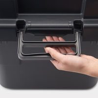 無印良品 ポリプロピレン頑丈収納ボックス ダークグレー 小 約幅40×奥行39×高さ37cm 30L 1セット（4個） 良品計画