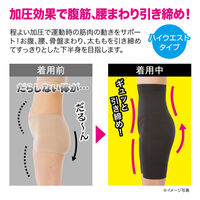 ニーズ シックスパックシェイプ骨盤スパッツ ブラック 1-00005-001 1個（直送品）