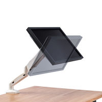 モニターアーム シングルアーム 17インチ～32インチ対応 耐荷重:9kg ガス式 VESA規格対応 ホワイト 1個 エレコム（直送品）