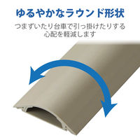 エレコム 床用モール (長サ1m・ベージュ) LD-GA1507 1個