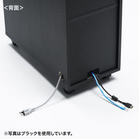 サンワサプライ 収納ボックス(W300×D600×H600mm・ライトグレー) CP-050GY 1台（直送品）