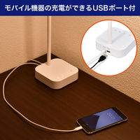 朝日電器 LEDデスクライト USB付 AS-LED11(W) 1個