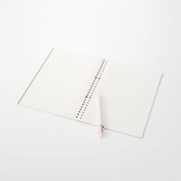 無印良品 ノート型はがせるルーズリーフ B5・5mm方眼 26穴 50枚 グレー 1セット（14冊） 良品計画