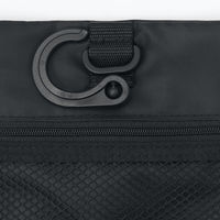 無印良品 ポリエステル 吊るして使える着脱ポーチ付ケース 黒 約12×18×4.5cm 良品計画