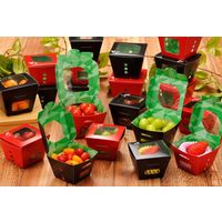 紙ベジ90角 赤 FSM 1箱（600枚：50枚入×12袋） CP501823