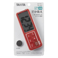 タニタ 抗菌でか見えタイマー TD-431-RD 1個