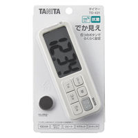 タニタ 抗菌でか見えタイマー TD-431-GY 1個