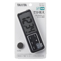 タニタ 抗菌でか見えタイマー TD-431-BK 1個