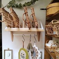 田邊金属工業所 TANNER(タナー) アイアン棚受 L 142×195mm グレー #08-1　2個（直送品）