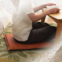 イケヒコ・コーポレーション い草座布団 座布団 大紬 550×550mm ブラック 1132110031905 1セット(2枚入)（直送品）