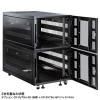 サンワサプライ 19インチマウント型サーバーラック(9U・D1100) CP-SVT9U 1個（直送品）