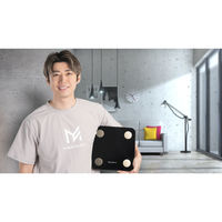 ミラーフィット あなたの健康を記録し、アプリから運動を提案する スマート体組成計 ホワイト MFSS4-WHITE 1台