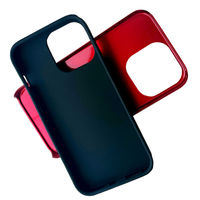 エアージェイ IPHONE 13　スリム＆フラット耐衝撃背面ケース AC-P21-GA RD 1個（直送品）