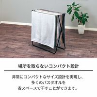 天馬 PORISH ブラック物干し バスタオルスタンド PSBK-02 811001078 1台