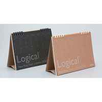 ナカバヤシ 【2024年版】卓上カレンダー ペーパーリング A5 ブラック COC-CLTP-A502-24D 1冊（直送品）