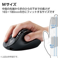 ワイヤレスマウス Bluetooth/無線2.4GHz 静音 8ボタン M 充電式 M-XGM50MBSKBK エレコム 1個（直送品）