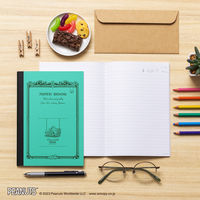 日本ノート CDノート PEANUTS スヌーピー A5 30枚 横罫7mm ペパーミント CDP11PP 1冊