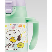 超軽量両手ストローステンレスボトル 240ml スヌーピー ビーグルハグ スケーター
