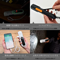 大河商事 多機能防災ラジオ 手回し充電可能 軽量 懐中電灯 スマホ充電対応 SOS機能付き monowa001-BK 1台（直送品）