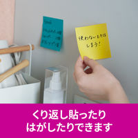 スリーエム(3M) ポストイット ふせん 付箋 強粘着 ノート 75mm×75mm マルチカラー8 1ケース（4冊入） 654SS-MC-8