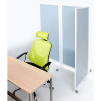 トーカイスクリーン 折りたたみ3連スクリーン 幅2784×奥行476×高さ1803mm ブルー SAN-1827 ブルー 1台（取寄品）