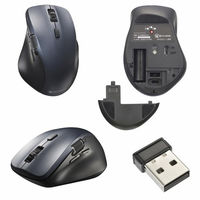 オーム電機 PCGEAR静音ワイヤレスマウス グレーMサイズ 01-3599 1個