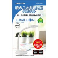 ジェントス 高演色デスクライトホワイト DK-R255WH 1個