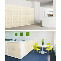 ネットフォース ファシル シューズロッカー15人用 シリンダー錠 ダークブラウン FH-69-C-AW-DBR 1セット(2台入)（直送品）