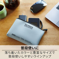 キングジム テクスポーチ スタンダード シリコン ポーチ グレー TXP100-GY 1個