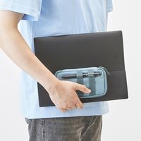 リヒトラブ SFJ×LIHIT LAB. コンパクトペンポーチ オーシャンネイビー A3200-11 1個